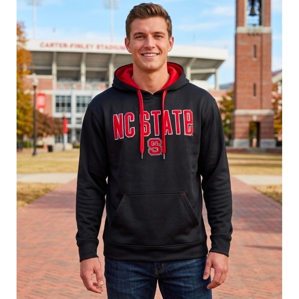 Top‎ of the World North Carolina NC State Wolfpack Mens Hoodie Embroidered Large